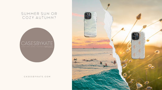 Not ready to say goodbye to summer? Or counting down the days ‘til fall? Good news—we’ve got cases for both! 🌊🍁