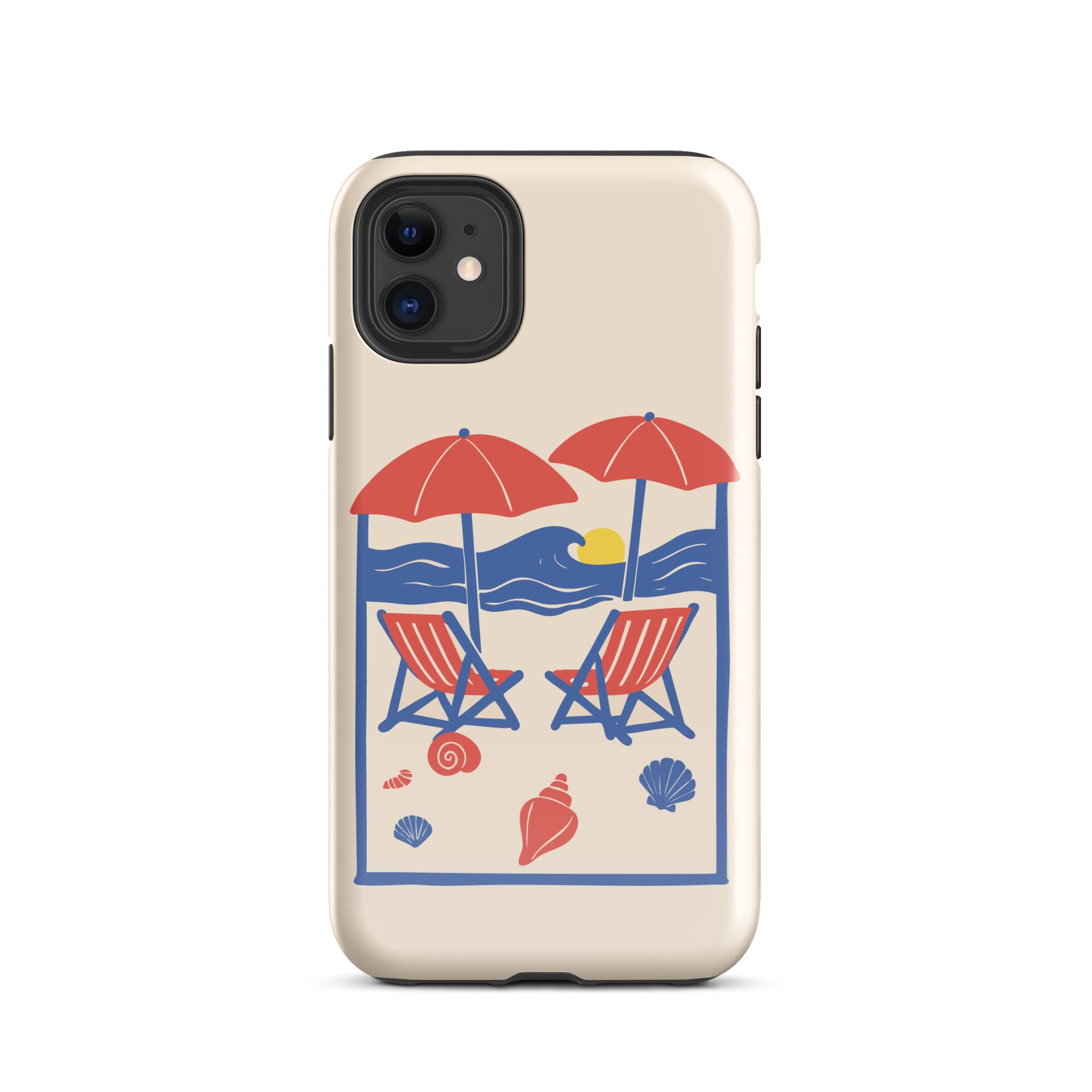 Beach Scene with Blue Waves and Sunset Tough Case for iPhone Cases by Kate Beach Scene with Blue Waves and Sunset Tough Case for iPhone Cases by Kate