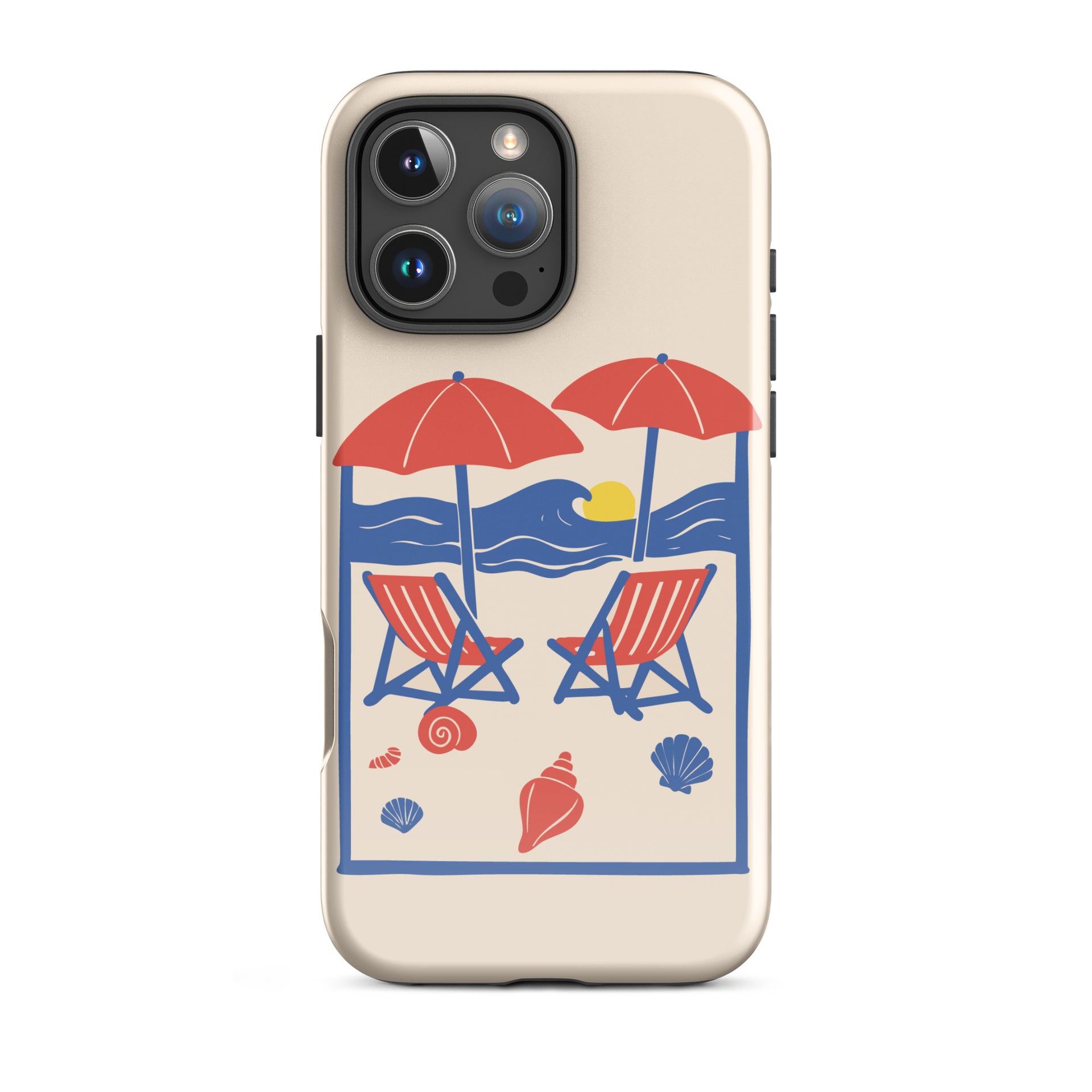Beach Scene with Blue Waves and Sunset Tough Case for iPhone® – Cases by  Kate