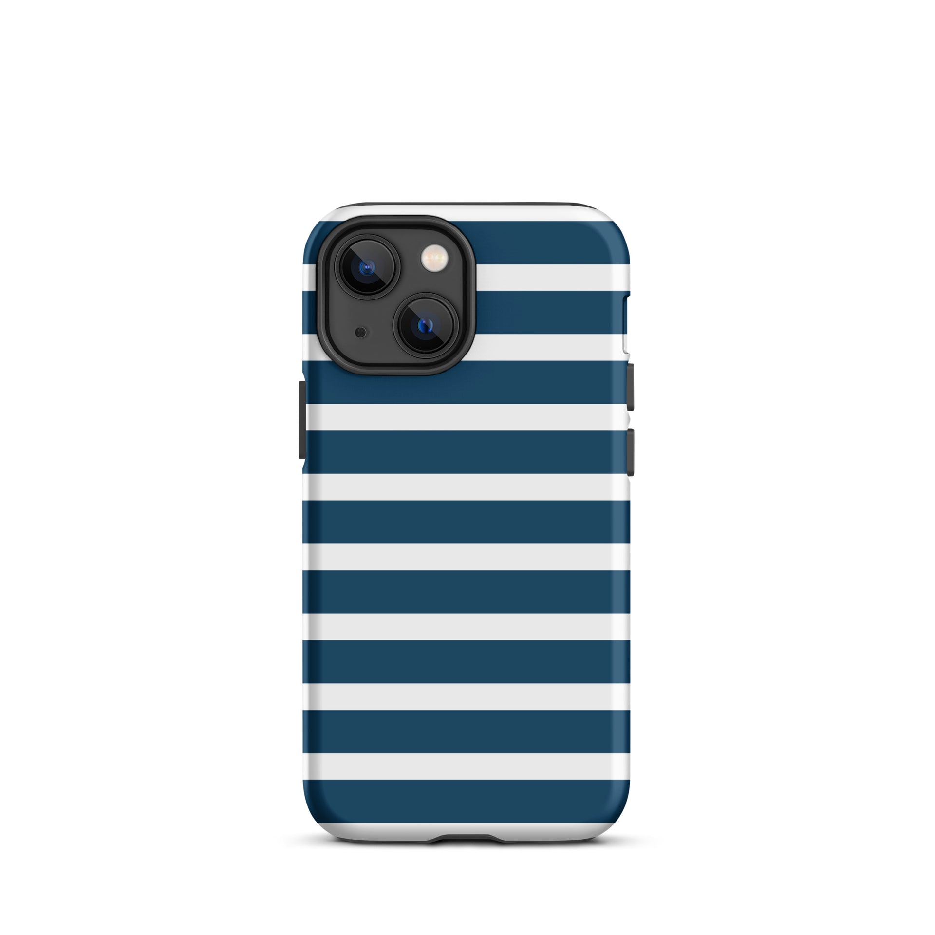 Navy Blue and White Stripes Tough Case for iPhone  Cases by Kate